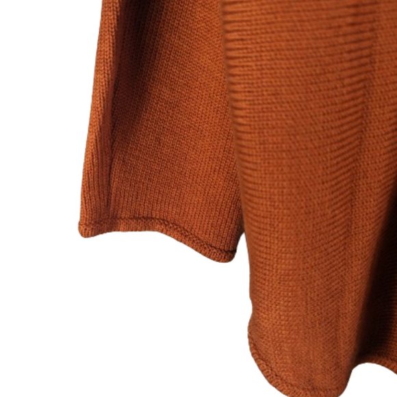 Michael Kors Tunic Brown Sweater with Zip Details Size L Cotton Blend NWT! - Picture 5 of 11